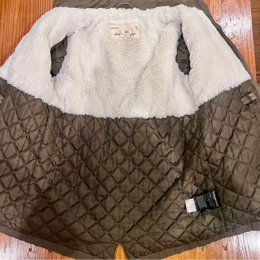 H&M Utility Jacket Faux Sherpa Lined Size 9 10 - Picture 9 of 9